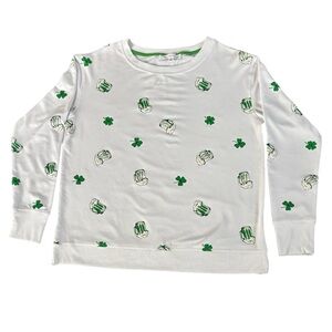 Jane + Delancey St. Patrick’s Day Beer Mug & Shamrock Sweatshirt Small